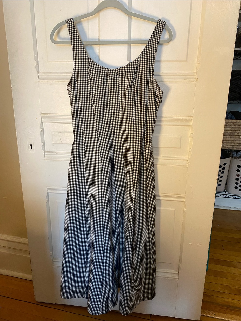 a new day Black and White Gingham A-Line Sundress